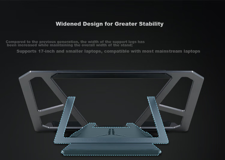 Lenovo Xiaoxin F5 Fan Cooling Stand, Dual Fans Efficient Cooling, Stepless Height Adjustment, Compatible with Apple, Huawei, Xiaomi, Lenovo Legion Y7000p/r9000p, Lai Ku Dou Zhanshe 5