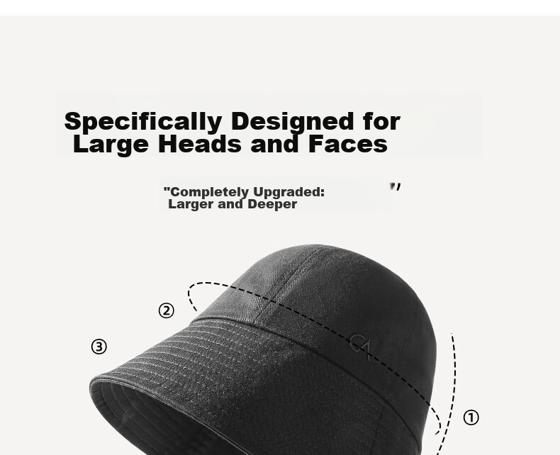 CACUSS Women's Spring Summer Sun Protection Bucket Hat Outdoor UV Protection Sun Hat Face Slimming Cap 5