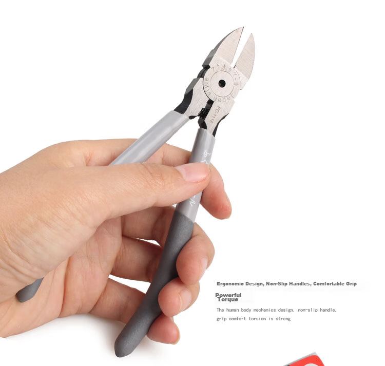 Jian Fukuoka Tool Electronic Water Pipe Pliers, Model Plastic Industrial-Grade Diagonal Cutting Pliers, Angled Pliers, Sharp Edge 6