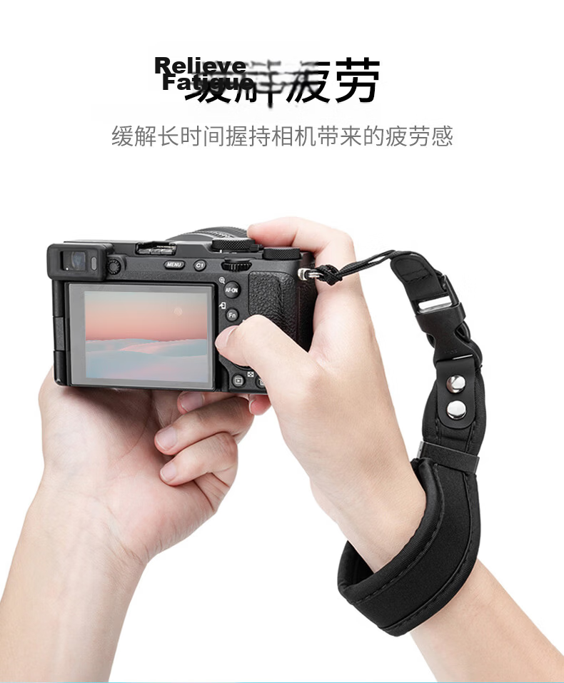 JJC Comfort Series Camera Wrist Strap Hand Strap Wristband for Sony Nikon Z30 Z50 Canon Fuji DSLR Mirrorless (Random New or Old Version) 3