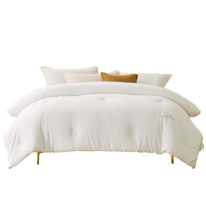 Mercury Home Textile Xinjiang Cotton Quilt 100% Pure Cotton Dormitory Spring and Autumn Quilt Single Quilt Core Approx. 3.9 lbs 150x210cm