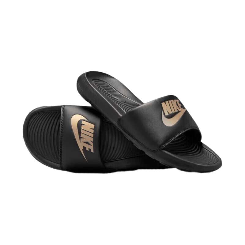 NIKE Men's Sports Sandals, NIKE VICTORI ONE SLIDE Sneakers, CN9675-006, Black, Size 41