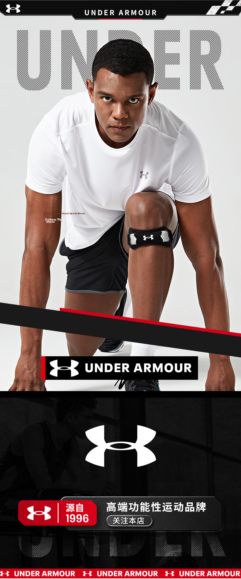 Under Armour Patella Strap Knee Brace Sports Support for Men and Women Running Knee Stabilizer Meniscus Jump Rope Badminton Basketball Patella Band 20