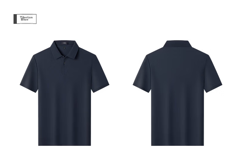 FIRS 100% Cotton Mercerized Summer Short Sleeve Polo Shirt 2026 New Men's T-Shirt High-End Top 26