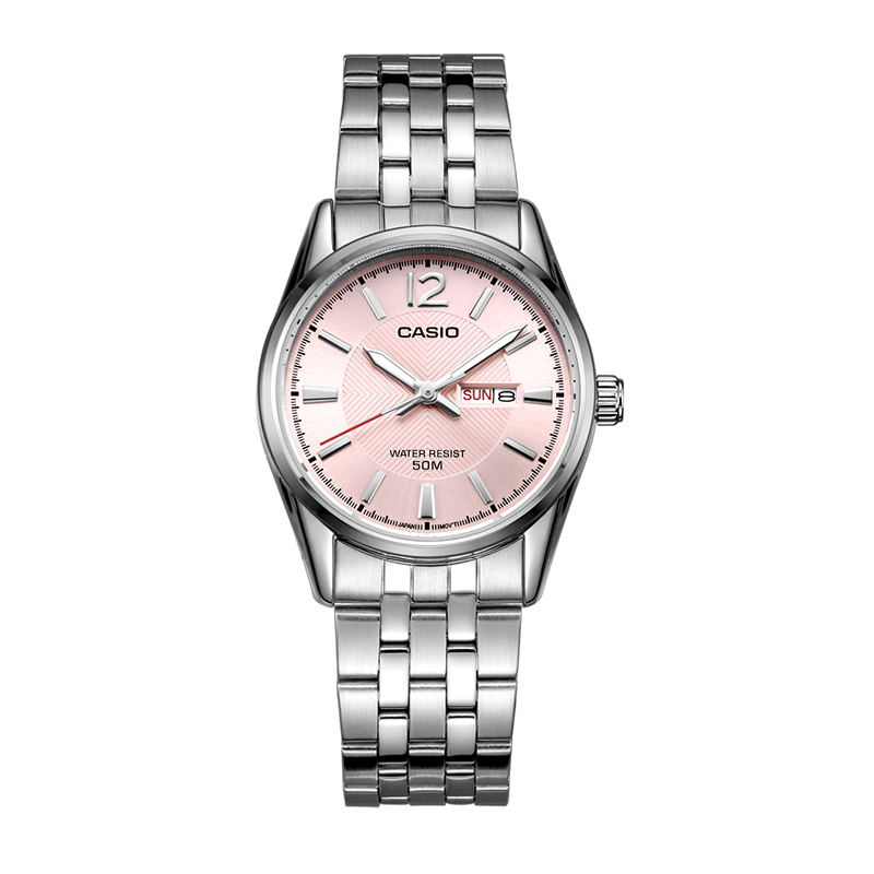 CASIO Women's Quartz Watch Steel Band Analog Simple Waterproof Student Watch LTP-1335D-5A