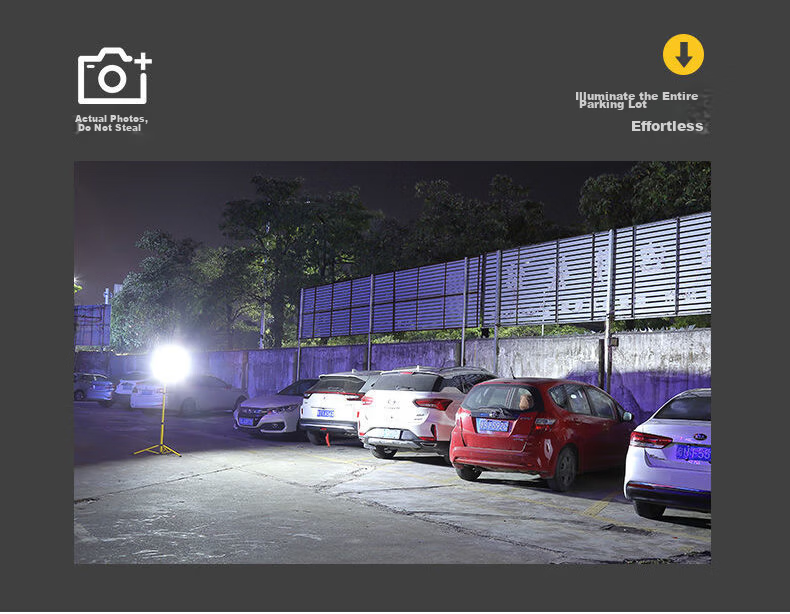 Qianzhiyi LED Rechargeable Floodlight Outdoor Waterproof Portable High-Power 200W Spotlight Handheld Construction Emergency Lighting 22