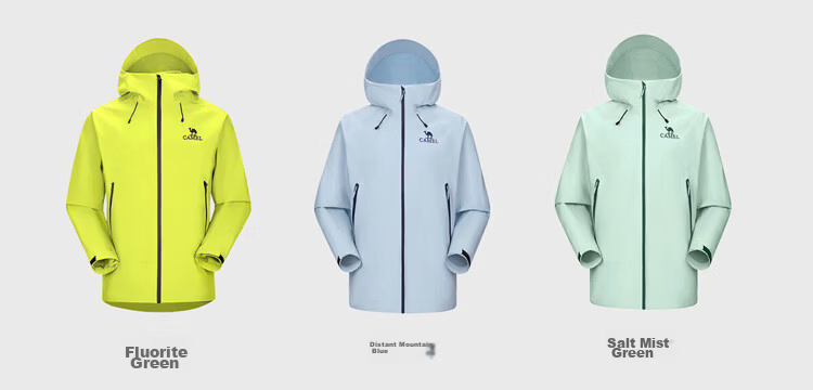 CAMEL [Dilireba's Style] Outdoor Hardshell Jacket for Men And Women, Unisex Style, Triple Protection Mountaineering Coat B001 15