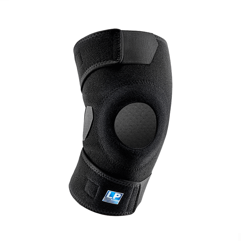 LP 758CN Extended Breathable Sports Knee Brace for Mountaineering, Volleyball, Basketball, Badminton, Patella and Meniscus Support, One Size, Single Piece