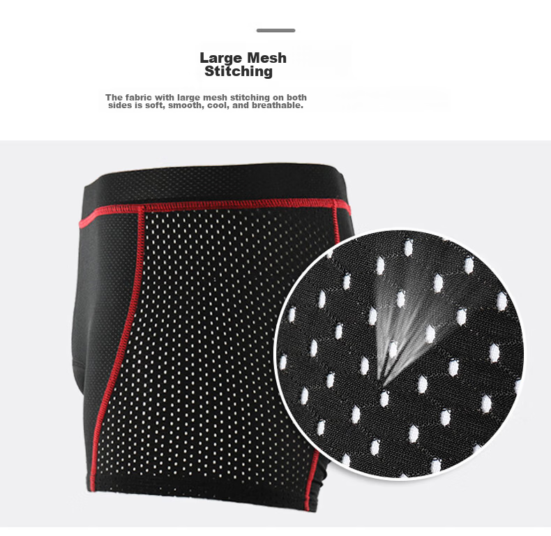 CAVALRY Cycling Shorts with Silicone Gel Pad for Men and Women Mountain Road Bike Shorts Seat Cushion Black Red XXL 2