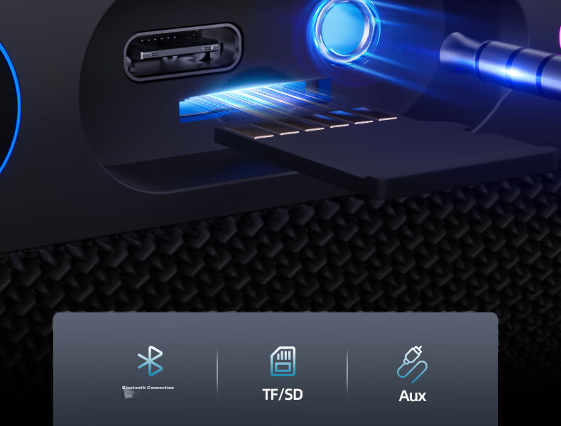 WANYINBA M9 Bluetooth Speaker, 40W High Volume, Deep Bass, Outdoor Waterproof, Camping Portable, Bicycle Riding Car-Mounted, Home Computer High-Quality Speaker, Gray Long Battery Versio 49