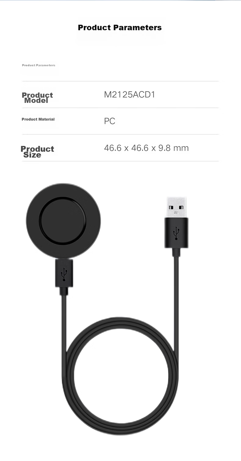 CangHua Compatible with Xiaomi Watch S1 Charger, Xiaomi Watch S1 Charging Cable, Wireless Magnetic Safe Fast Charging Dock, Smart Sports Watch Accessories 11
