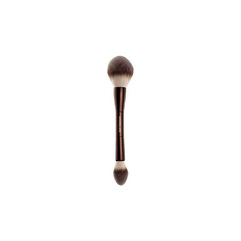 HOURGLASS Soft Light Dual-Ended Multi-Purpose Setting Brush, 1 Piece Blush Powder Makeup Brush, Mid-Autumn Festival Gift