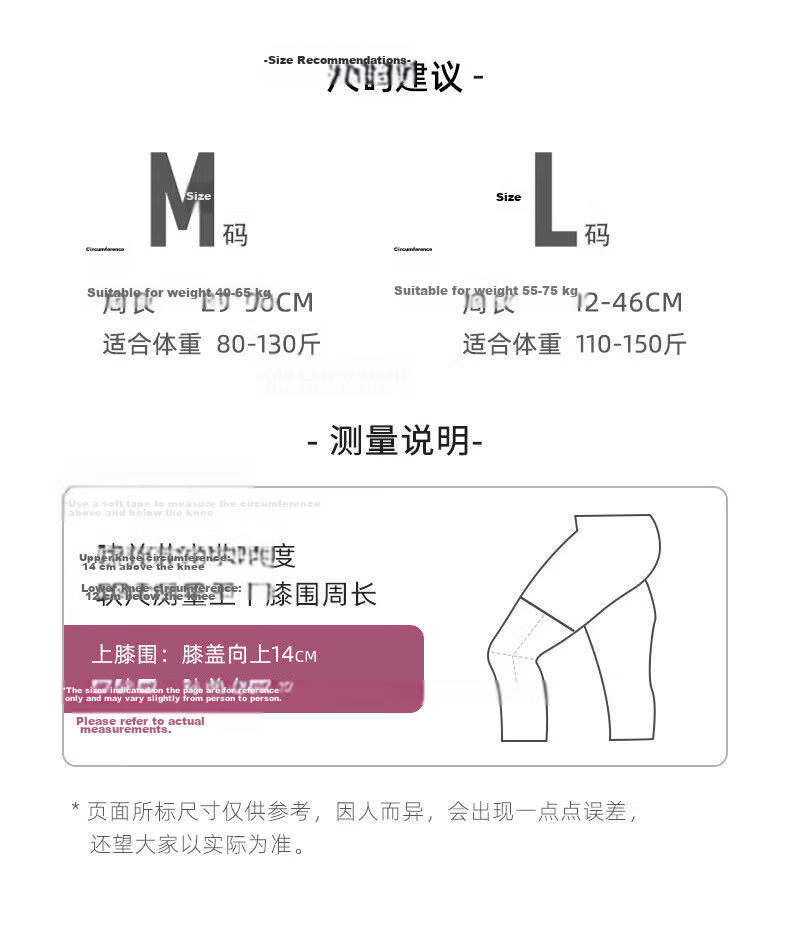 LI-NING Women's Sports Knee Brace Warmth Autumn Winter Professional Protection Meniscus Injury Knee Support for Mountaineering Outdoor Hiking Climbing 10