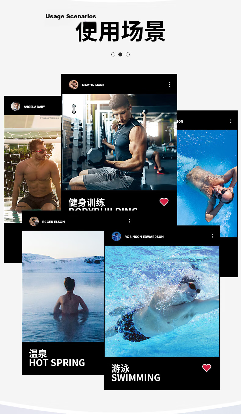 Langsha Men's Breathable Quick-Dry Swim Trunks Boxer Briefs Professional Training Swimming Shorts Anti-Embarrassment Hot Spring Beach Swimwear 2