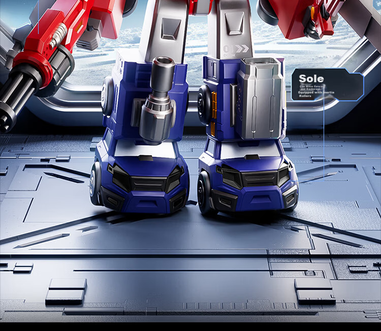 AoZhiJia Children's Transformable Magnetic Robot Assembly Toy Model, Educational Toy Car for Boys Aged 3-6, Birthday Gift 18
