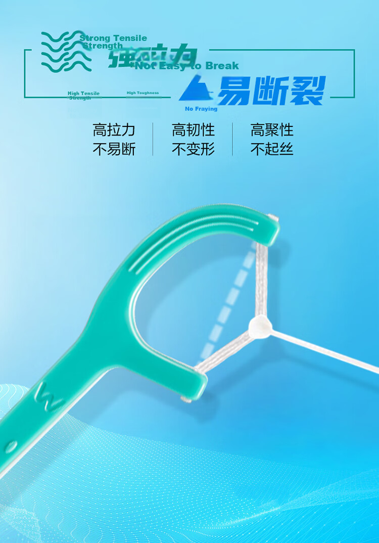 Watsons Mint Flavor Smooth Deep Clean Dual-Thread Dental Floss Picks 50pcs x 3 Boxes (Fresh Breath, Larger Cleaning Surface) 7