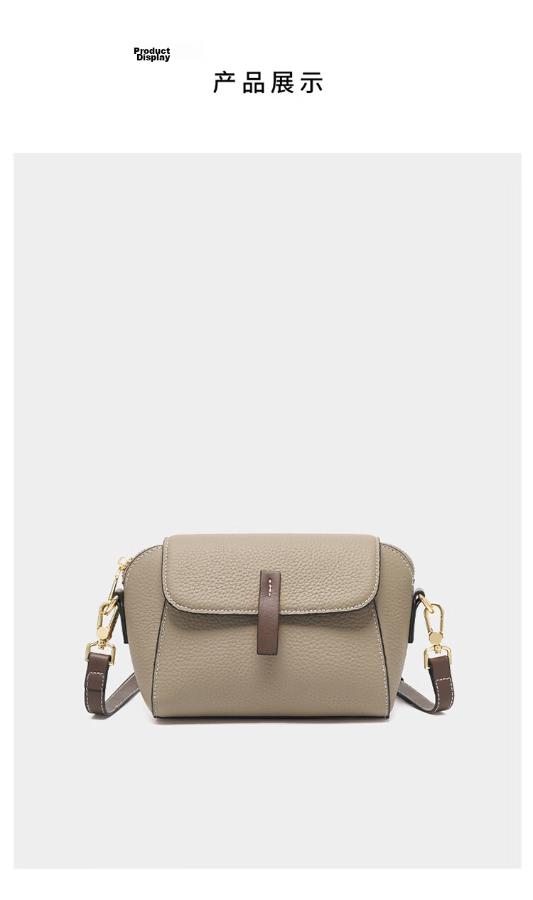Aokang Women's Bag 2026 Trendy Cowhide Small Square Light Luxury Crossbody Shoulder Bag Birthday Gift for Girlfriend Wife 17