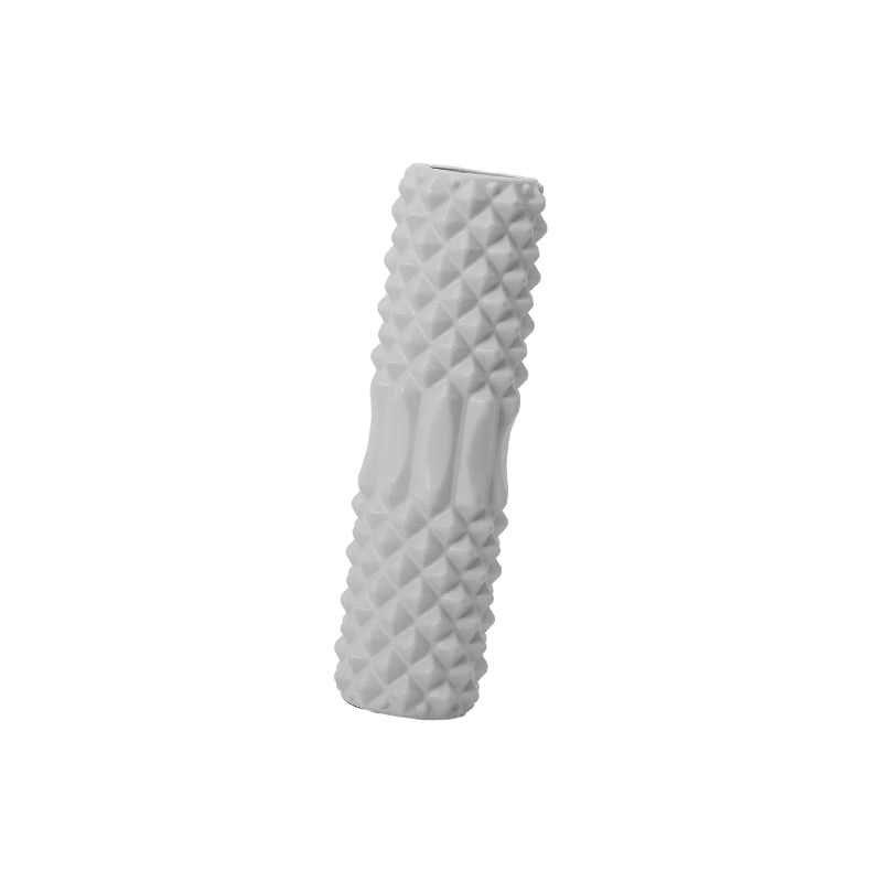 Keep Solid Foam Roller Muscle Relaxation Spiky Massage Stick Roller Yoga Equipment Solid Version 45cm Glacier Gray