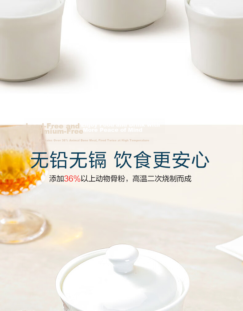 Sky Top Ceramic Bowl with Lid Stew Pot Bone China Double Boiler Soup Bowl Steamed Egg Custard Bird's Nest Bowl Household Single Serving Pure White 250ml 10