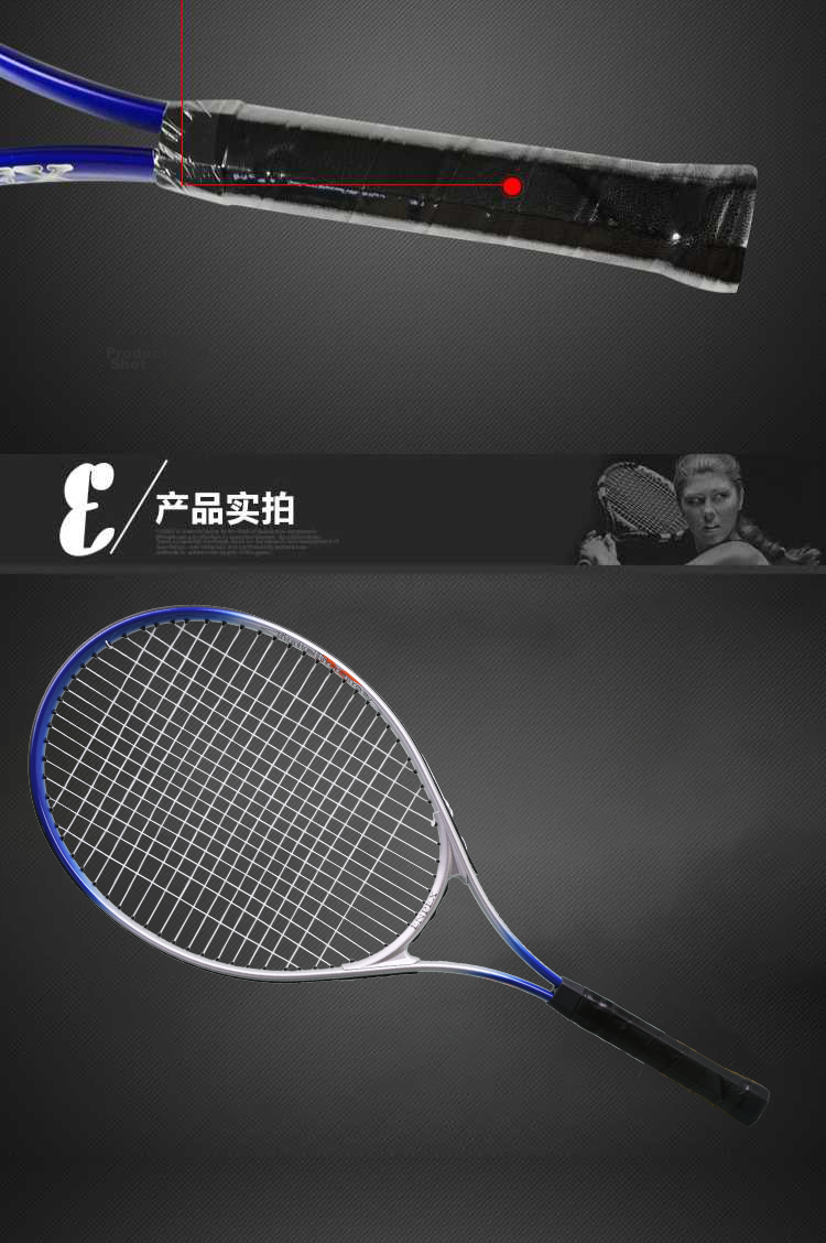 ENPEX EWL-03 Carbon Composite Tennis Racket for Beginners Training, with Tennis Balls Included 6