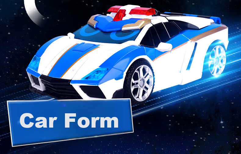 Zhankao Xuan Card Fighter Toy Boys King Kong Transforming Mecha Car Blue Lightning Children's Gift 6