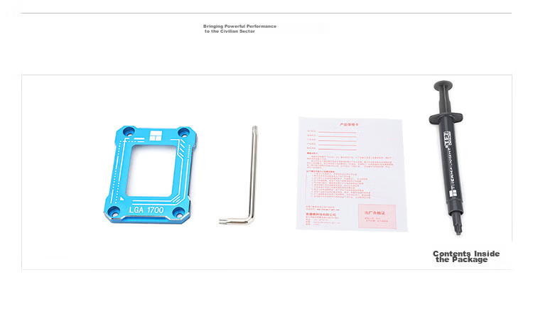 Thermalright LGA17XX-BCF BLUE Intel 12th 13th Gen CPU Bending Correction Anti-Bend Bracket Full Aluminum Alloy with TF7 2G Cooling Accessory 9