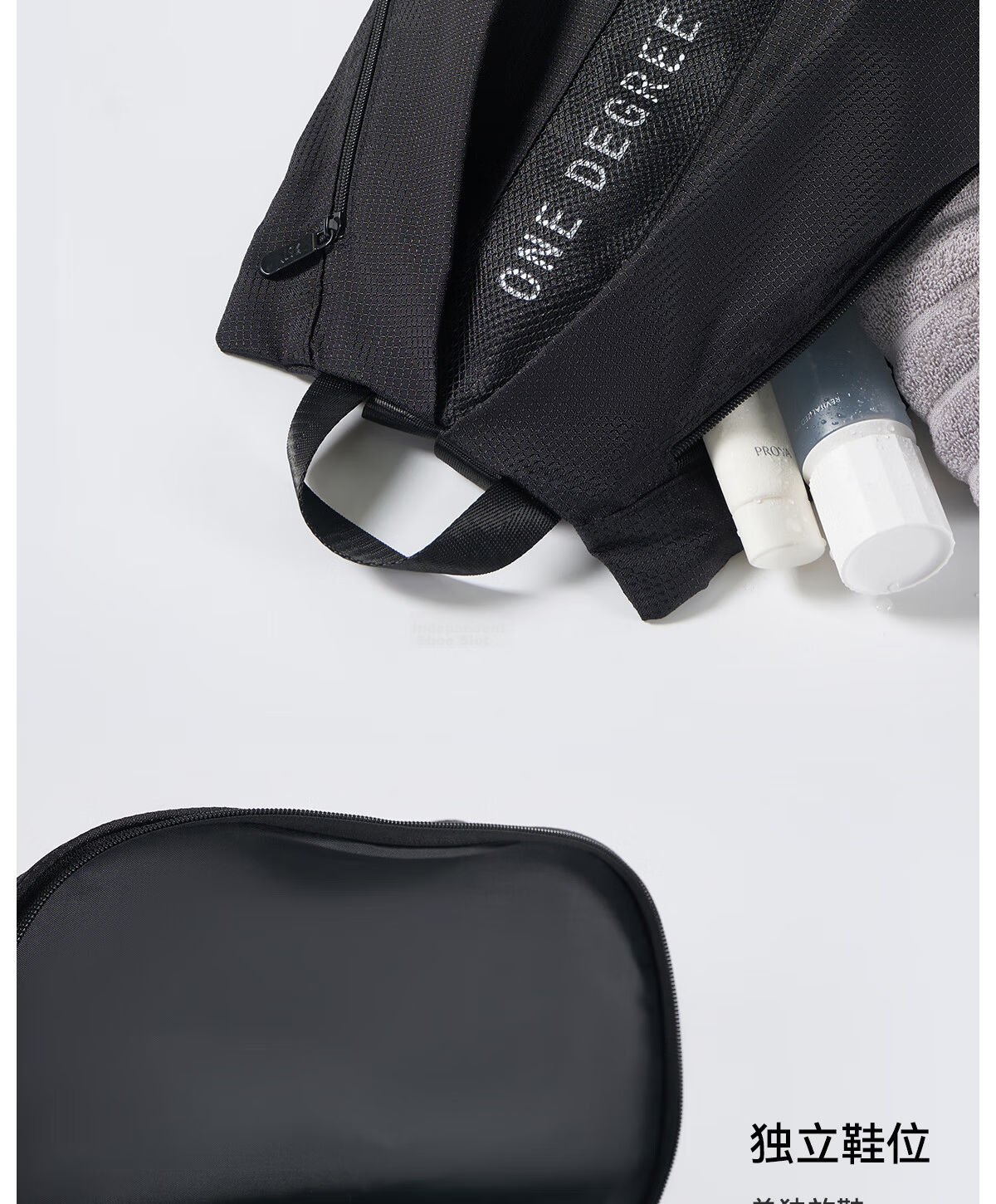 361° Dry Wet Separation Swimming Bag Waterproof Bag Men and Women Sports Drawstring Fitness Portable Double Shoulder Backpack Storage Bag 7