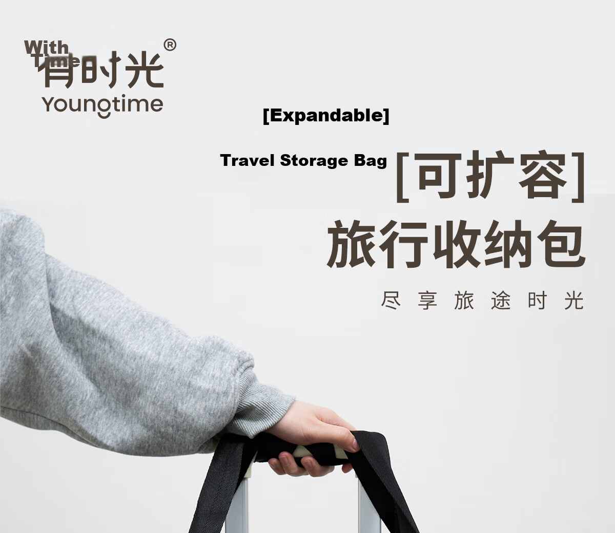Youshiguang Toiletry Bag Travel Men's Business Trip Makeup Wet And Dry Separation Portable Large Capacity Hook High-End Storage Bag Black And Gold Color 1