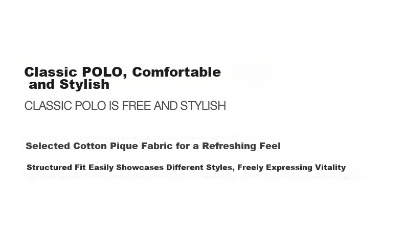 Baleno Men's Summer Polo Shirt Casual Solid Color Breathable Skin-Friendly Slim Fit Youth Heavyweight Short Sleeve 5
