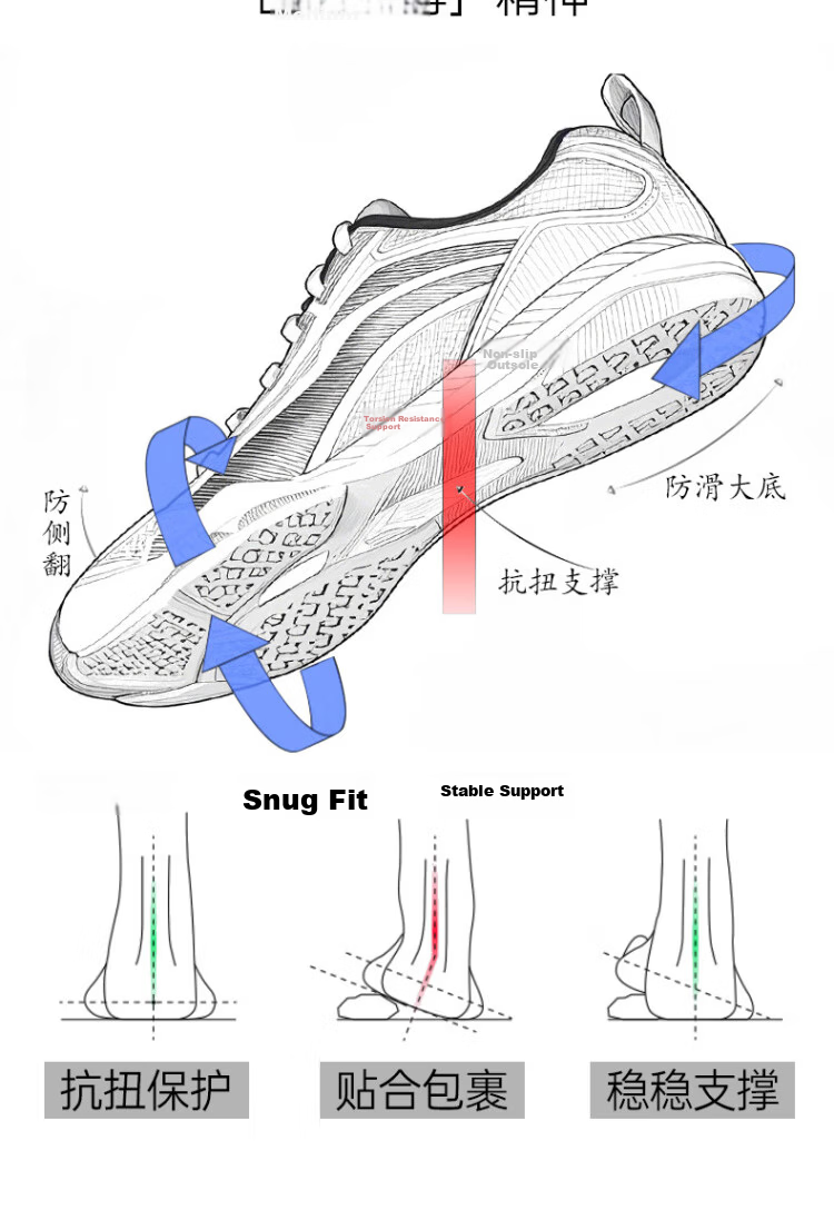 Li-Ning Table Tennis Shoes National Team Training Edition Unisex Professional Non-Slip Ping Pong Sports Shoes I Eagle Eye 3.0 ESS White Black Size 41 13