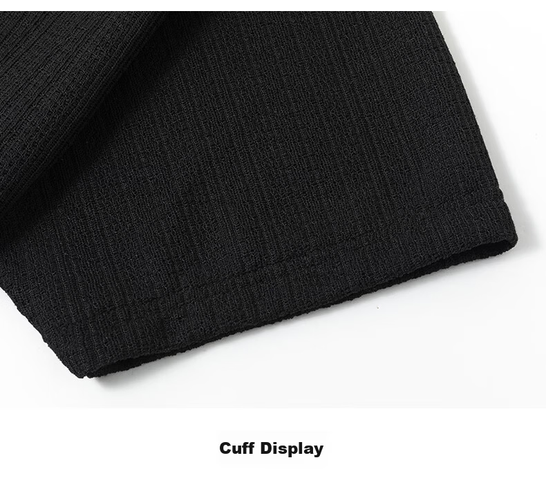 MMOPTOP Vintage Two-in-One Short Sleeve Plaid Jacquard Polo Shirt Men Summer Loose Fit Collared T-Shirt MP21 Black 3XL 18