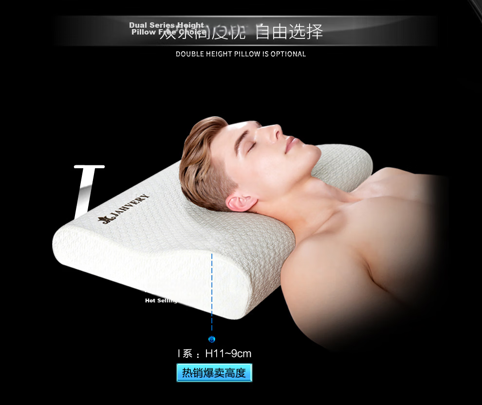 JAHVERY Memory Foam Pillow Cervical Pillow Adult Slow Rebound Neck Pillow Special Sleep Neck Support Traction Pillow 7
