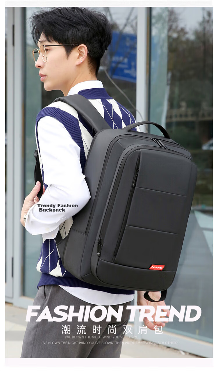 Lenovo 17.3-inch Laptop Backpack Large Capacity Water-Resistant Business Travel Student Bag for Xiaoxin and Legion Y9000P B44 1