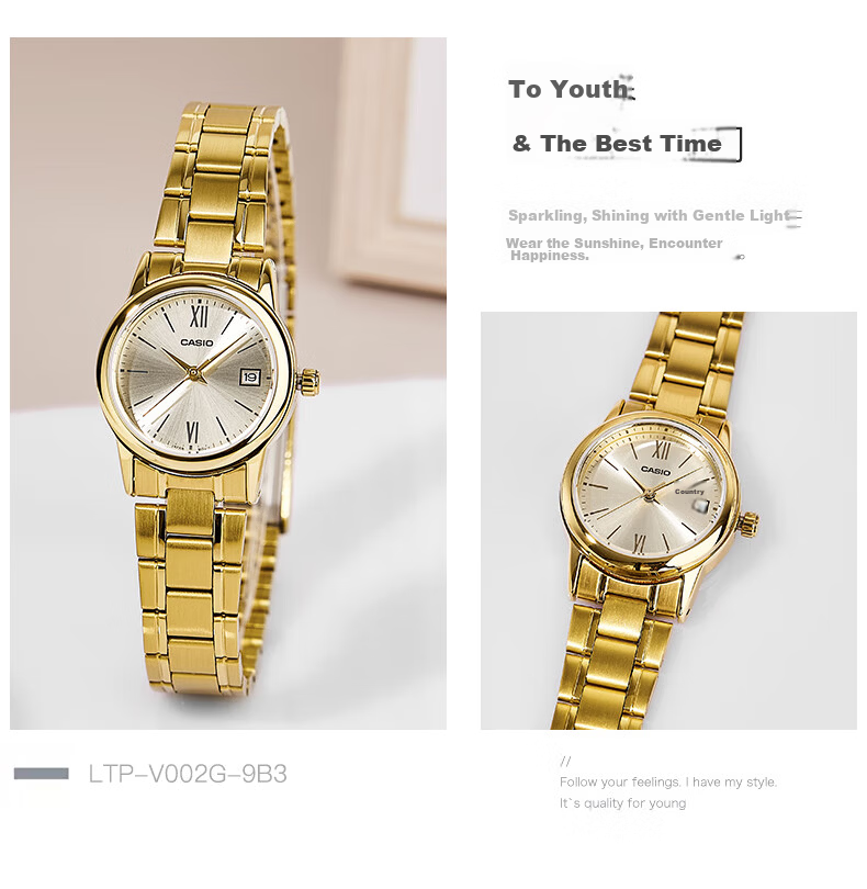 CASIO Women's Watch, Simple Quartz Waterproof Design for Students' Exams [Valentine's Day Gift], LTP-V002D 17