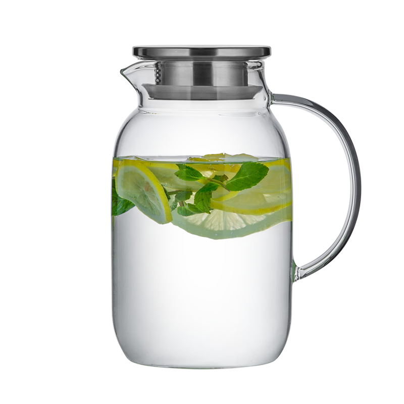 Chuida Huang 1.8L Large Capacity Summer Cooling Cold Water Pitcher Heat-Resistant Explosion-Proof Glass Cup Fruit Tea Kettle Boiled Water Cup