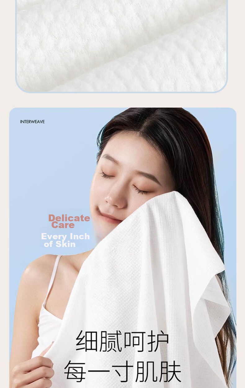 Grace Disposable Compressed Bath Towels, 5 Packs, Thickened Pearl Pattern, Travel Portable Hotel Supplies, Individually Packaged, 100*70cm 3