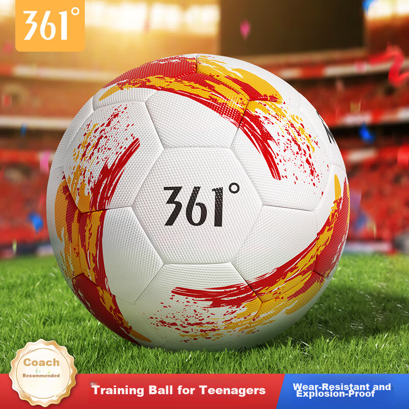 361° Soccer Ball Size 4 for Children and Adults, Standard Middle School Exam, World Cup Match Training, Youth, Primary School, Toddler Size 4 Ball