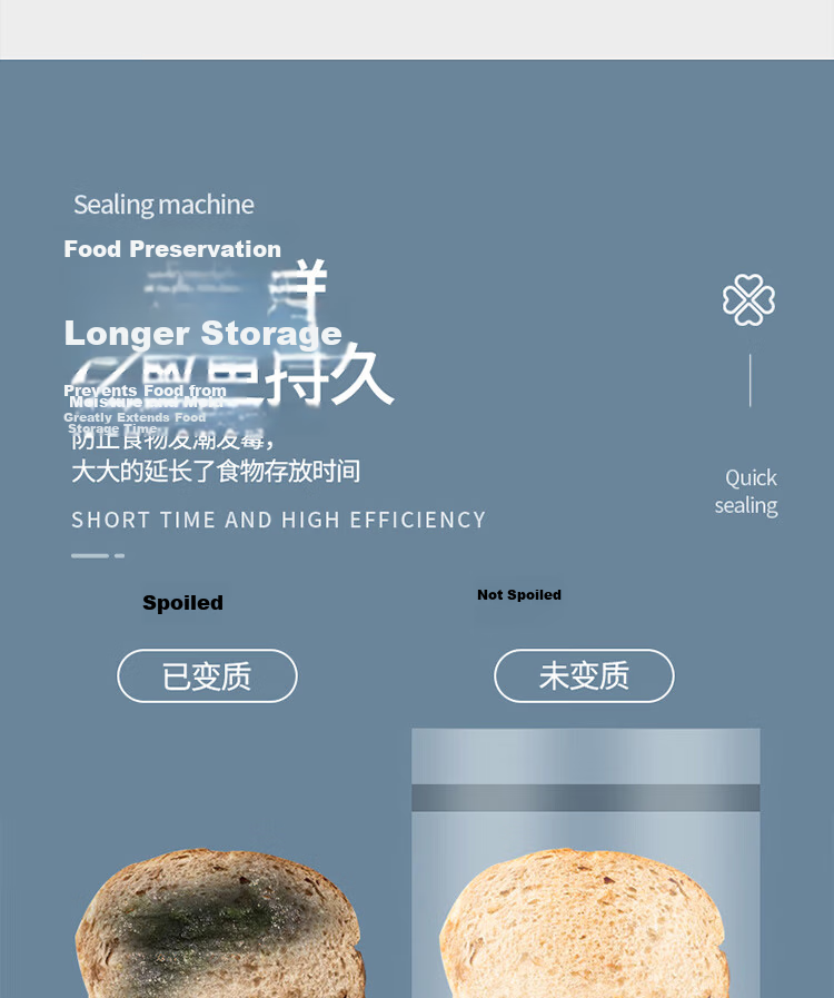 BJ Hand-Pressed Sealing Machine, Household Plastic Sealing Machine, Food Packaging Machine, Tea Bag Heat Sealing Machine, Commercial Precision Iron Sealing Machine, 30cm 5