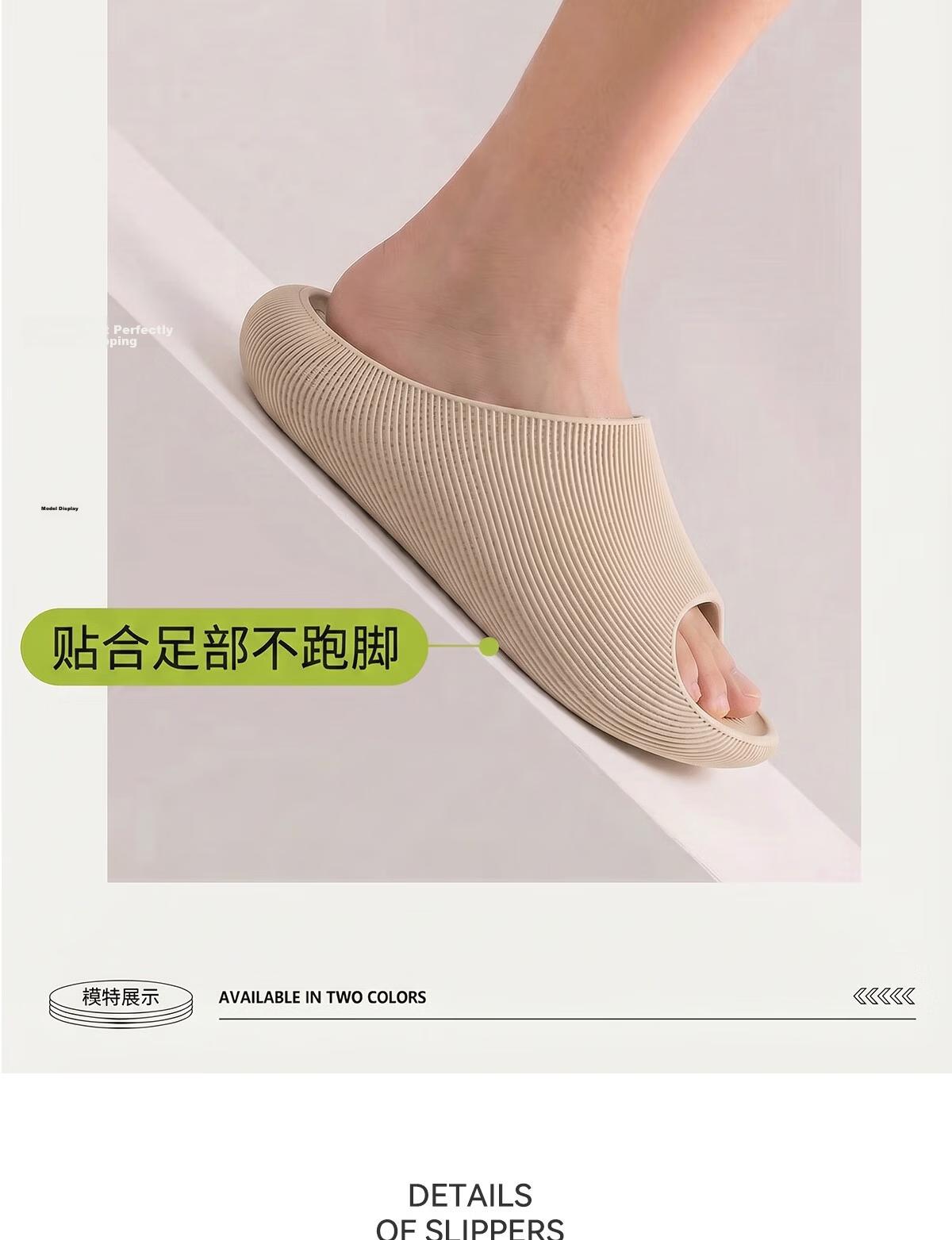 Duchen 3D Textured Sports Slippers Men's Summer Outdoor Beach Thick Sole Non-Slip Breathable Sandals Khaki Size 44-45 6