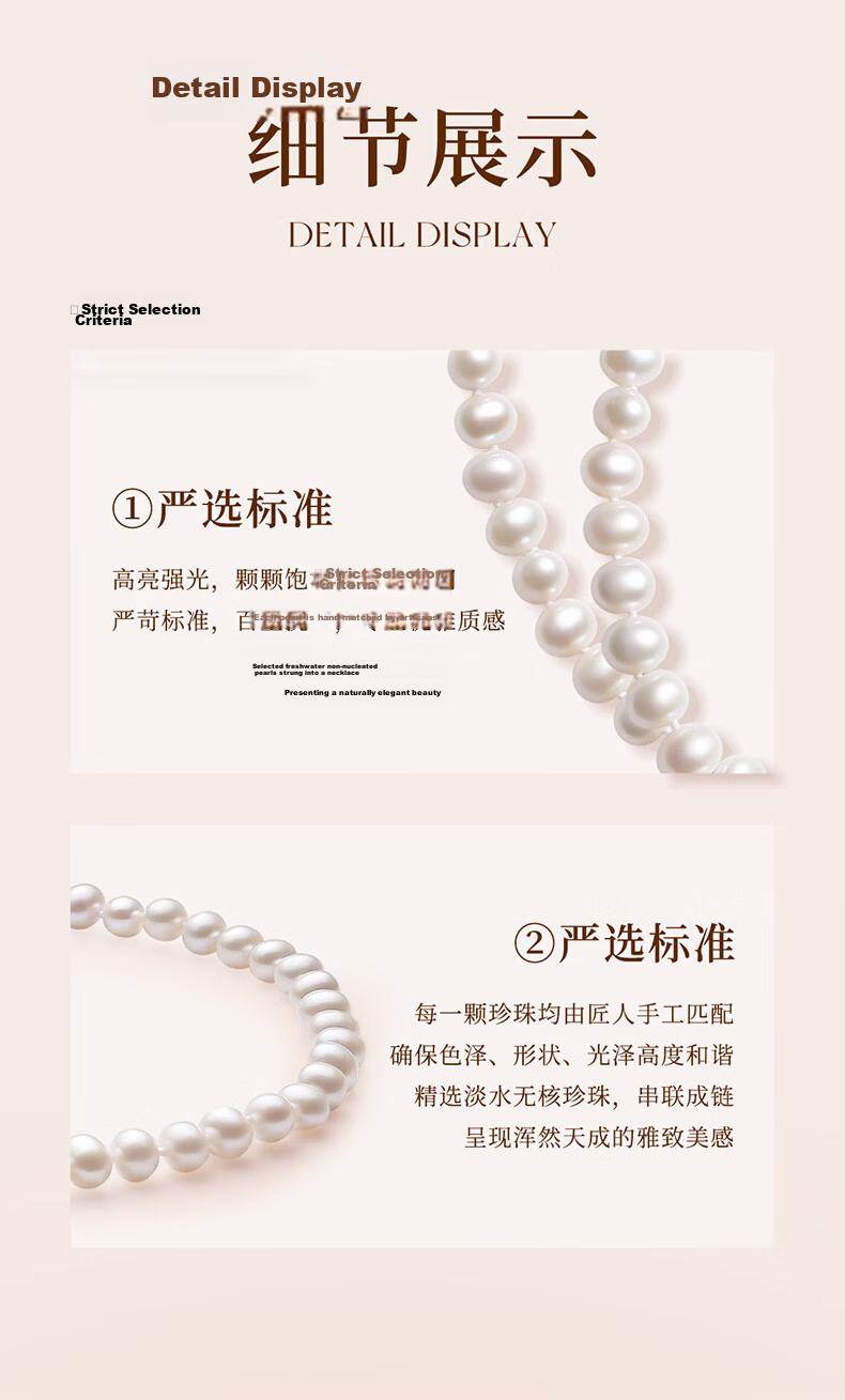 CHOW TAI SENG Camellia Pearl Necklace Sterling Silver Luxury Clavicle Chain for Women New Year Gift 11