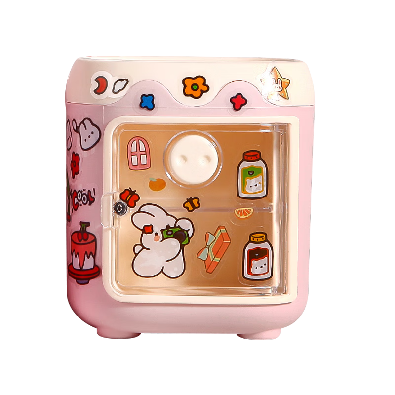 Youth Companion 360° Rotating Pen Holder Desktop Ornament Essential Back-to-School Kids Office Desk Organizer Creative Cute Panda Bamboo Timer Model with Timing Function