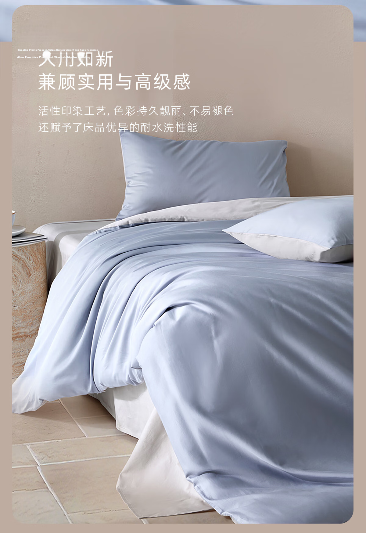 LUOLAI Home Textile Pure Cotton Duvet Cover Single Piece Wooden Small Check Gray 200*230 10