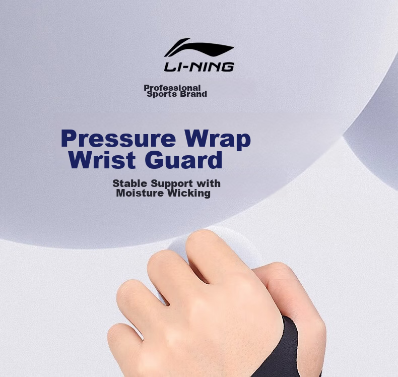Li-Ning Wrist Guard, Fitness Strain Prevention, Thin Sports Wrist Support for Badminton And Volleyball, Tendonitis Protection, Bench Press Compression Brace 1