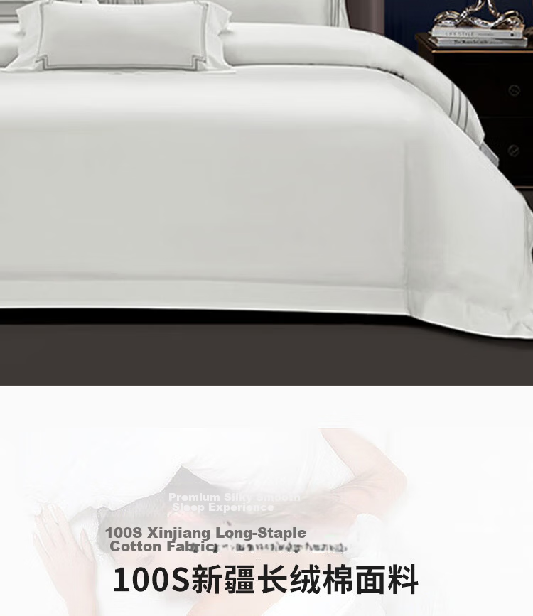 Yuanshenghuo Pillowcase Set of Two, Hotel-Grade Pure Cotton Solid Color 60 Thread Count 3cm Satin Pillowcases, White, 48*74cm 10