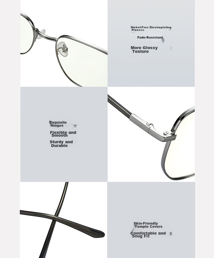 Mijia Xiaomi Blue Light Blocking Glasses Pro Anti-Oil Beta Titanium Radiation Protection Round Frame for Phone and Computer 17