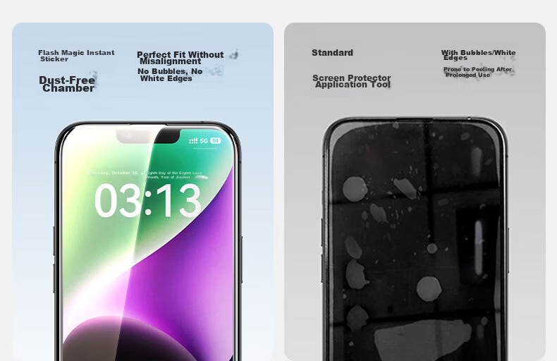 Shanmo T3-Pro Tempered Glass Screen Protector for iPhone 13/13 Pro/14/17e, HD Explosion-Proof, Drop-Resistant, Anti-Fingerprint, Smooth Touch, Apple Screen Protector 2-Pack 7