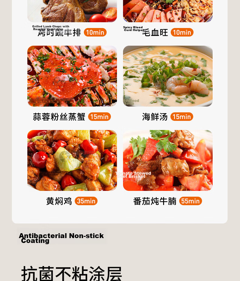 Joyoung 6L Dual-Compartment Electric Hot Pot 2200W Induction Cooker Multi-Function HG60-G855 22