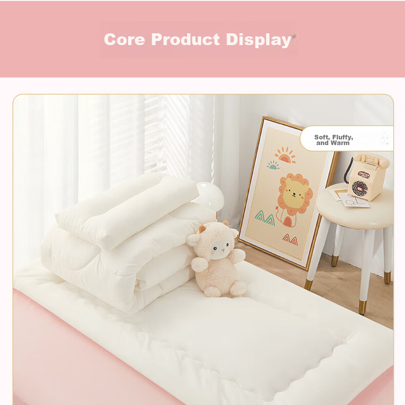 Beyond Kids Kindergarten Multi-Piece Baby Cotton Set Spring and Autumn Six-Piece Set Panda Baby 60*135cm 30