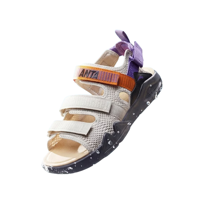 Anta Kids Boys Sandals 2026 Summer Non-Slip Breathable Open-Toe Beach Sandals A12626923
