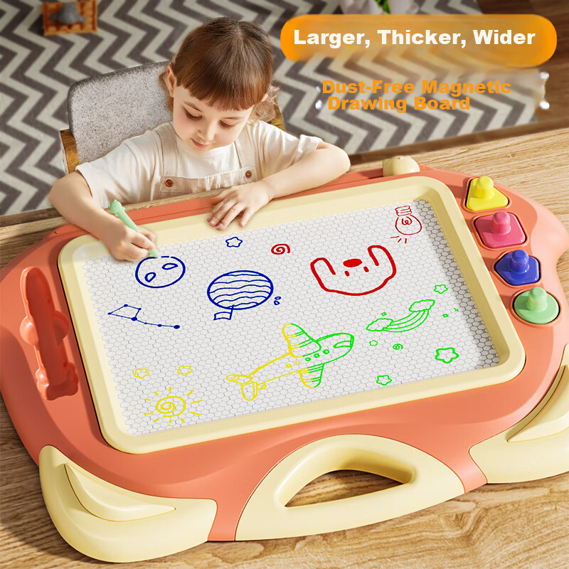 Teddy Time Children's Drawing Board Early Education Toy Erasable Magnetic Doodle Board DIY Painting Writing Cat Drawing Board Birthday Gift